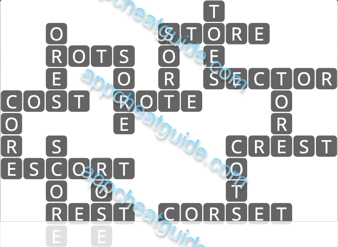 Wordscapes 10064 Crest 4 16 Master answer image answer