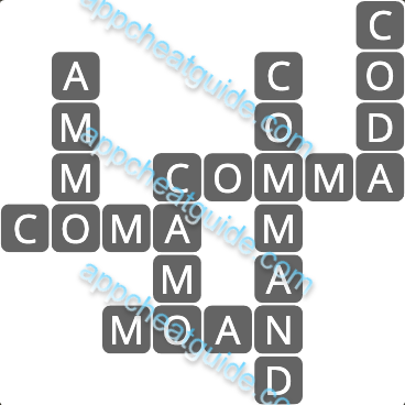 Wordscapes 10112 Amber 16 Master answer image answer