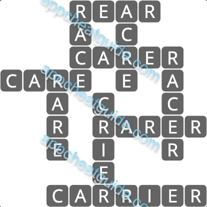 Wordscapes 10496 Hole 3 16 Master answer image answer