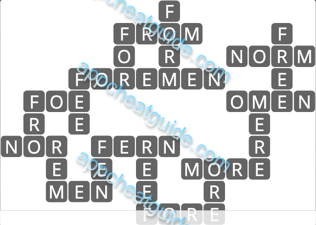 Wordscapes 10725 Mossy 3 5 Master answer image answer