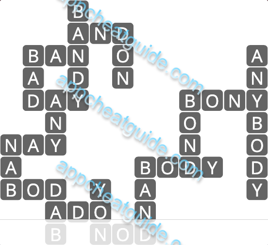 Wordscapes 10729 Mossy 3 9 Master answer image answer
