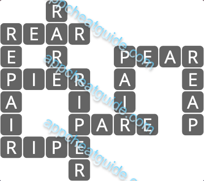 Wordscapes 11654 Serene 4 6 Master answer image answer