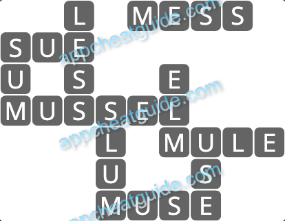 Wordscapes 11829 Seed 3 5 Master answer image answer