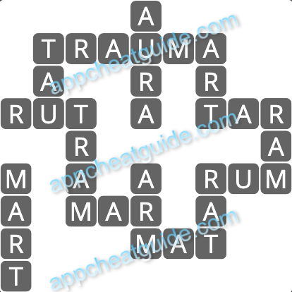 Wordscapes 12375 Glass 7 Master answer image answer