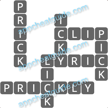 Wordscapes 12689 Below 5 1 Master answer image answer