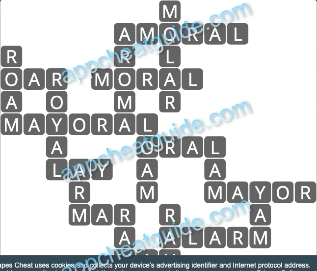 Wordscapes 12776 Mist 8 8 Master answer image answer