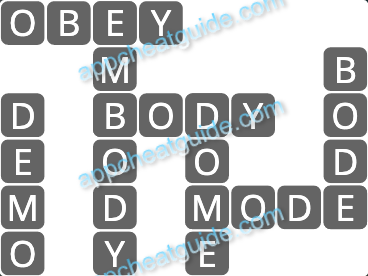 Wordscapes 12836 Mist 9 4 Master answer image answer