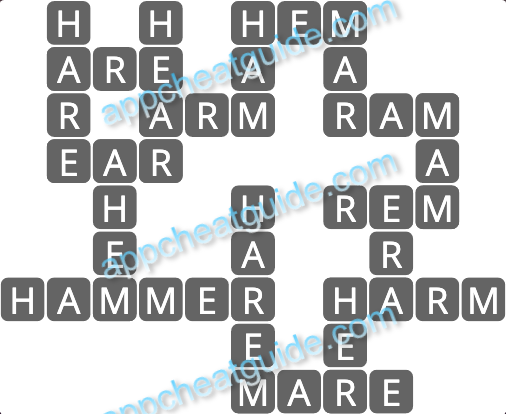 Wordscapes 12964 Pebble 5 4 Master answer image answer