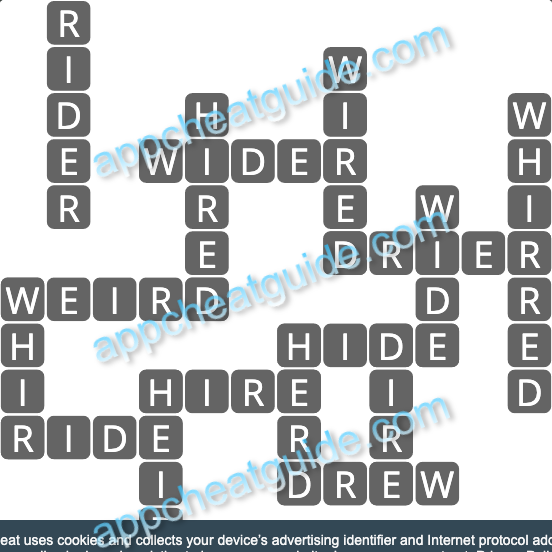 Wordscapes 13100 Melt 12 Master answer image answer