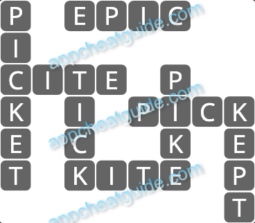 Wordscapes 13105 Grow 4 1 Master answer image answer