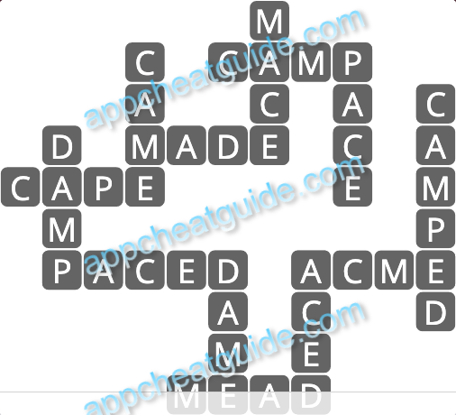 Wordscapes 13131 Cove 2 11 Master answer image answer