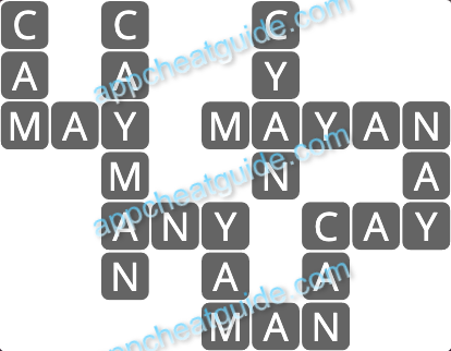 Wordscapes 13265 Ray 7 1 Master answer image answer