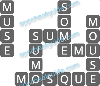 Wordscapes 13487 Shell 6 15 Master answer image answer