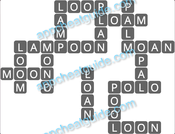 Wordscapes 13582 Ripple 14 Master answer image answer