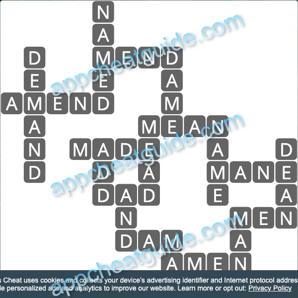 Wordscapes 13584 Ripple 16 Master answer image answer