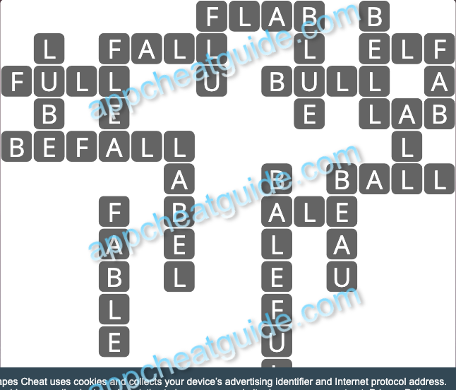 Wordscapes 13611 Frost 2 11 Master answer image answer