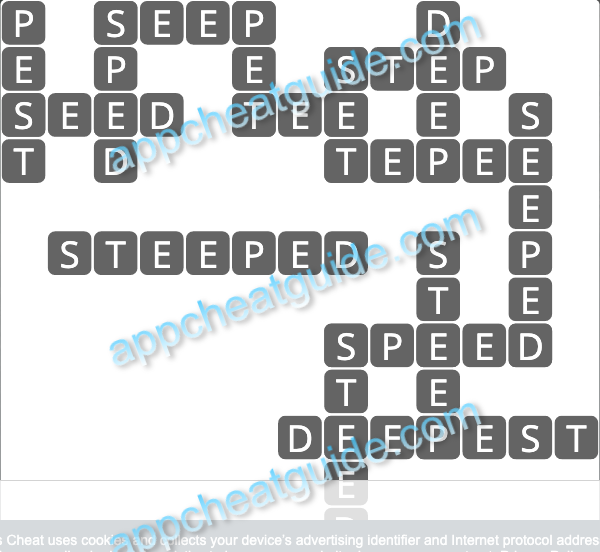 Wordscapes 13657 Sea 9 Master answer image answer