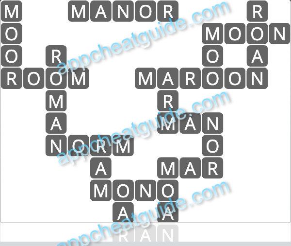 Wordscapes 14307 Set 7 3 Master answer image answer