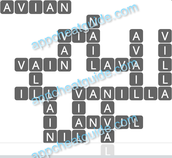 Wordscapes 15035 Pebble 7 11 Master answer image answer