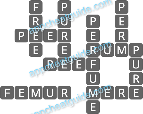 Wordscapes 15096 Pebble 8 8 Master answer image answer
