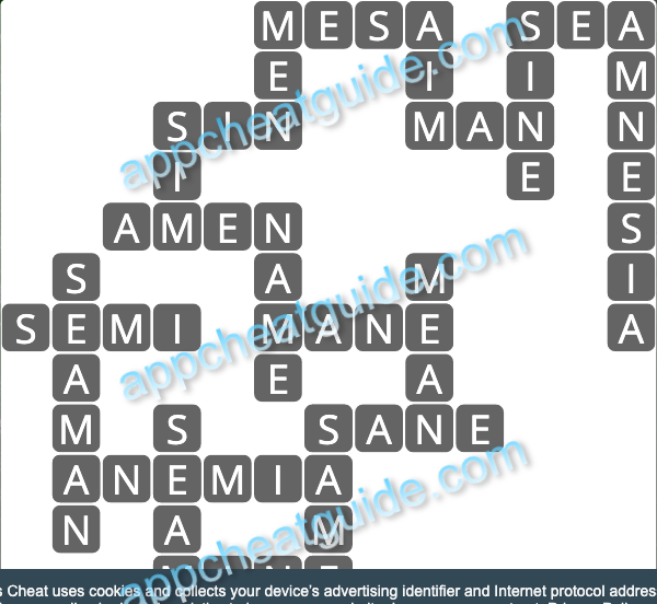 Wordscapes 15308 Ray 8 12 Master answer image answer