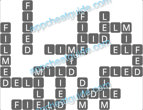 Wordscapes 17733 Frost 4 5 Master answer image answer