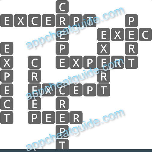 Wordscapes 17844 Serene 8 4 Master answer image answer