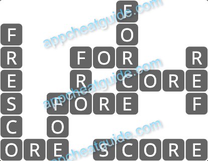 Wordscapes 18057 Ripple 6 9 Master answer image answer