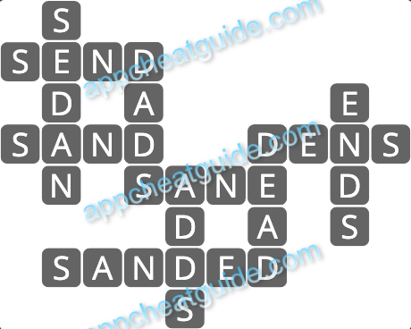 Wordscapes 18743 Curve 4 7 Master answer image answer