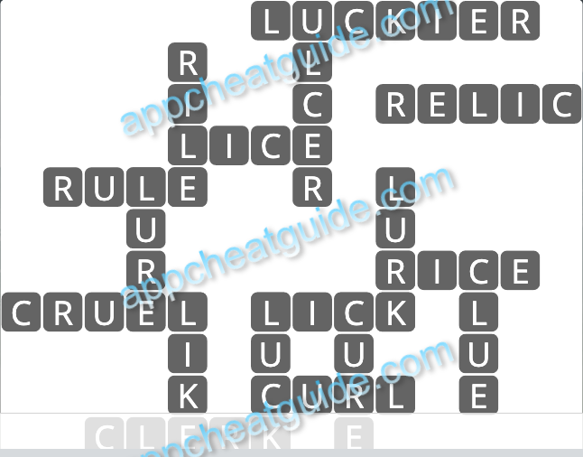 Wordscapes 18769 Pond 4 1 Master answer image answer