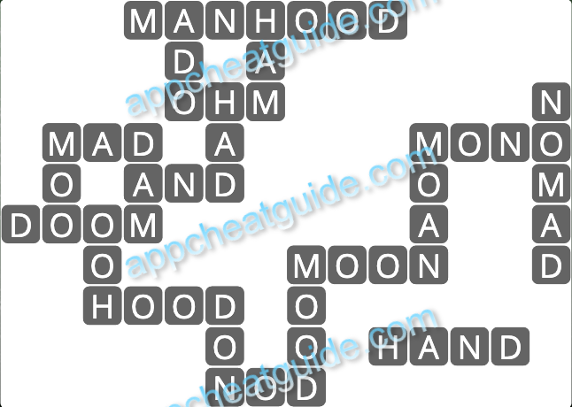 Wordscapes 18785 Frond 8 1 Master answer image answer