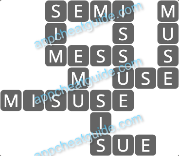 Wordscapes 19105 Thick 4 1 Master answer image answer