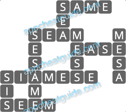 Wordscapes 19164 Pebble 10 12 Master answer image answer