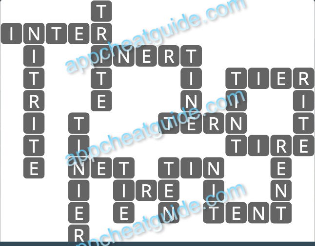 Wordscapes 19194 Icey 4 10 Master answer image answer