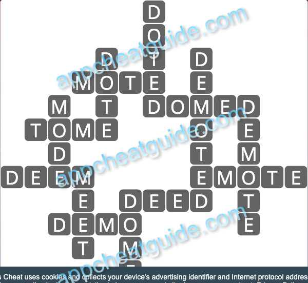 Wordscapes 19587 Bluff 6 3 Master answer image answer