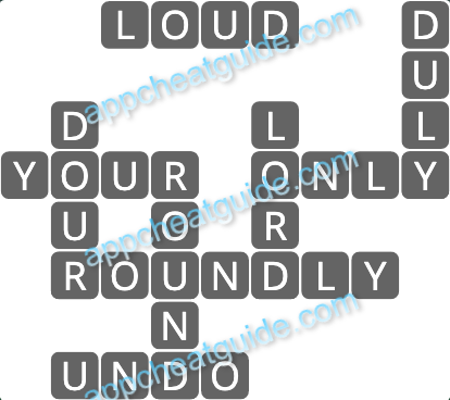 Wordscapes 19591 Bluff 6 7 Master answer image answer