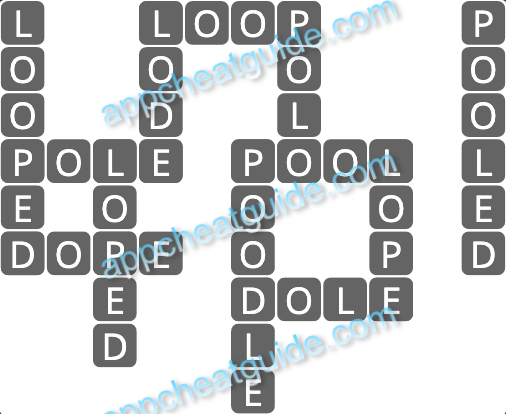 Wordscapes 19603 Opal 4 3 Master answer image answer