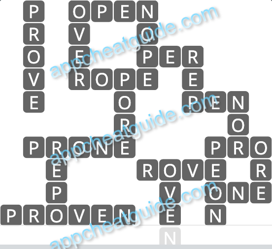 Wordscapes 19607 Opal 4 7 Master answer image answer