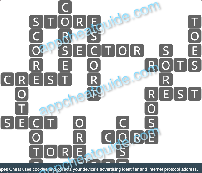 Wordscapes 19669 Shell 10 5 Master answer image answer