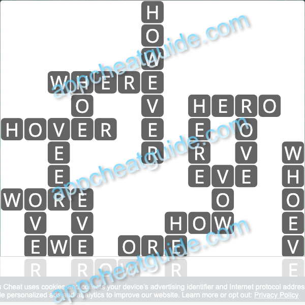 Wordscapes 19802 Frost 5 10 Master answer image answer