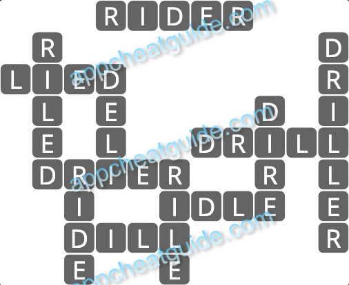 Wordscapes 19834 Chill 6 10 Master answer image answer