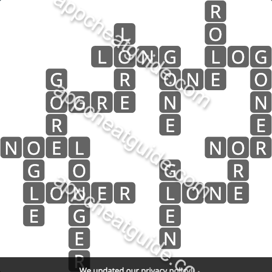 Wordscapes 2303 Mossy 15 Woods answer image answer