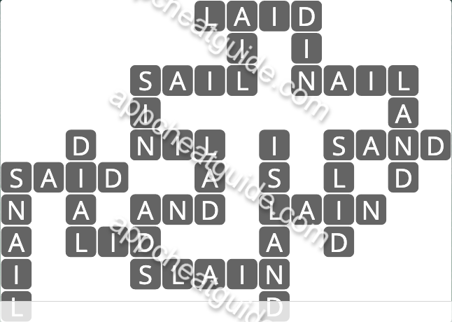 Wordscapes 2471 Float 7 Tide answer image answer