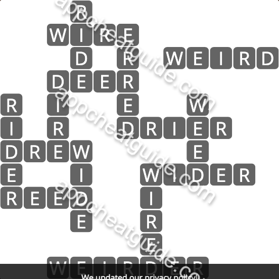 Wordscapes 2596 Lake 4  Air answer image answer