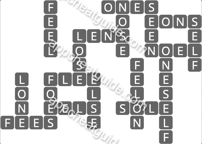 Wordscapes 3156 Far 4  Rows answer image answer