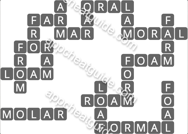 Wordscapes 3570 Ripple 2  Reflect answer image answer