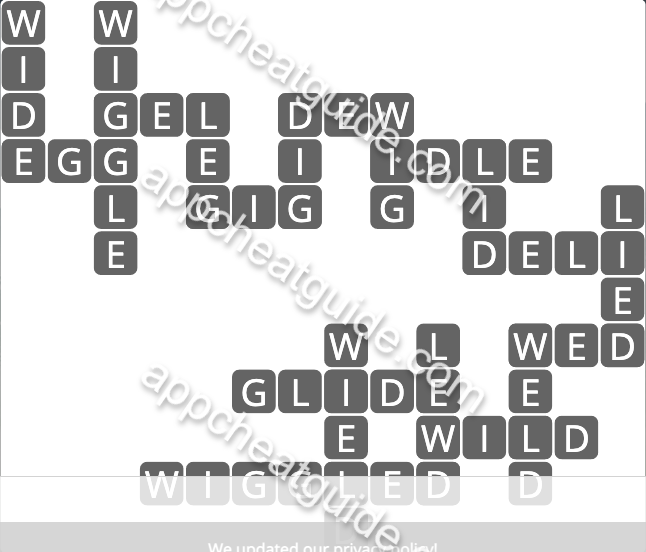 Wordscapes 5232 Erode 16  Wildwood answer image answer