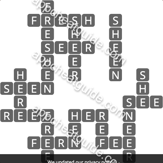 Wordscapes 580 Bark 4  Autumn answer image answer