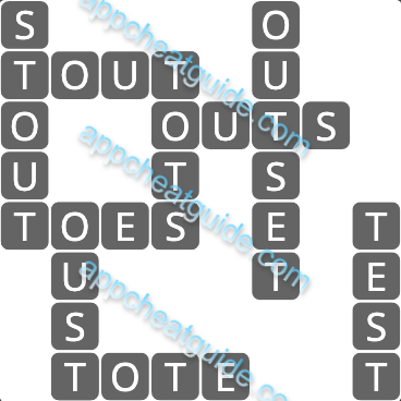 Wordscapes 6287 Flat 15 Master answer image answer