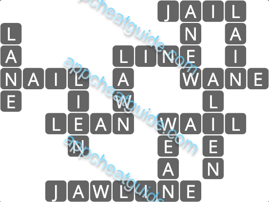 Wordscapes 6611 Curve 3 Master answer image answer